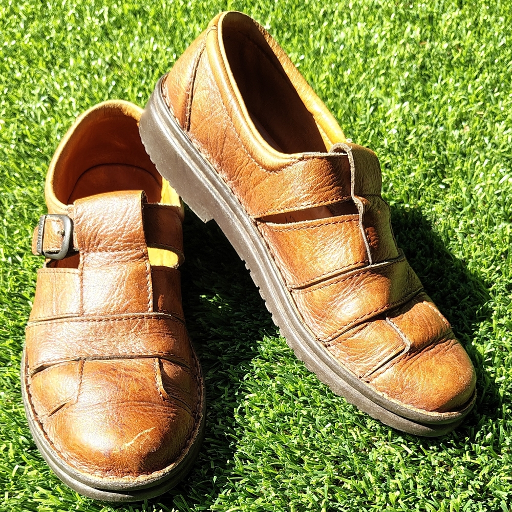 Josef Seibel Brown Leather Slip-Ons